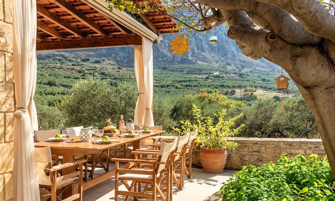 Cretan Kera Villa Heated Pool Exterior foto